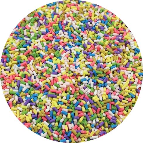 YHYPOCI 100g 3mm Fake Sprinkles Polymer Clay Sprinkles Fake Candy Sprinkles Resin Sprinkles Clay Slices for Craft Sprinkles Decoration Scrapbook DIY Nail Art(Mix Color-6) in Kuwait