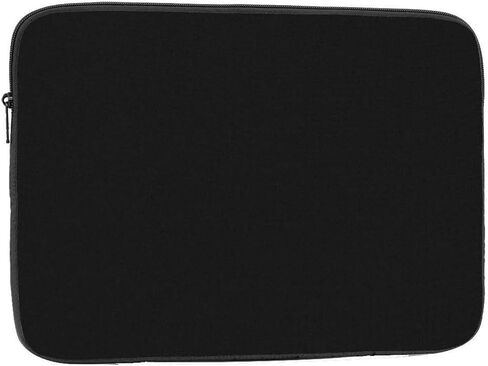 Personalized Laptop Sleeve Bag 17 Inch Custom Protective Case with Photo Text Business Briefcase Shockproof Computer Cases for Laptops Portable Sleeves Customized for Men Women, Pure Black in Saudi Arabia