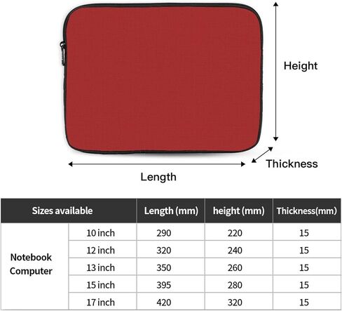 Personalized Laptop Sleeve Bag 17 Inch Custom Protective Case with Photo Text Business Briefcase Shockproof Computer Cases for Laptops Portable Sleeves Customized for Men Women, Pure Black in Saudi Arabia