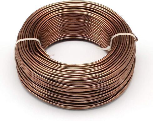 Cheriswelry 650 Feet 18 Gauge Aluminum Wire Bendable Metal Craft Wire Flexible Soft Jewelry Beading Wire 1mm for Sculpting Armature Artistic Floral Garden Wrapping DIY Craft Sienna in Kuwait