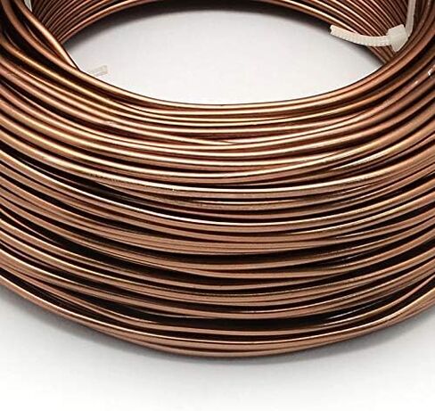 Cheriswelry 650 Feet 18 Gauge Aluminum Wire Bendable Metal Craft Wire Flexible Soft Jewelry Beading Wire 1mm for Sculpting Armature Artistic Floral Garden Wrapping DIY Craft Sienna in Kuwait