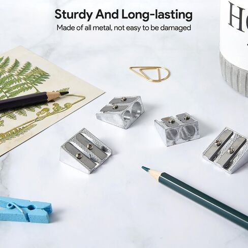 12pcs Sharpeners قلم رصاص مزدوج ثقب المعادن المراوغة يدويًا يدويًا مراوغًا مراوغًا مراوغًا مراوغًا من قبل أقلام الرصاص الملونة والجرافيت ، مناسبة للمنازل والمدارس والمكاتب واللوازم in Saudi Arabia