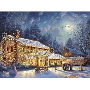 Buffalo Games - Thomas Kinkade - National Lampoon's Christmas Vacation - 100 Piece Jigsaw Puzzle for Families -Challenging Puzzle Perfect for Game Nights - Finished Size is 15.00 x 11.00