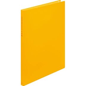 Kingjim 8732H Clear File Zipper Type A4 6 Pockets, Yellow