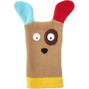Cate & Levi Baby Boy Gift - Hand Puppets - Made in Canada - Eco Friendly Polar Fleece - with Movable Mouth (Peek A Boo, Dog)