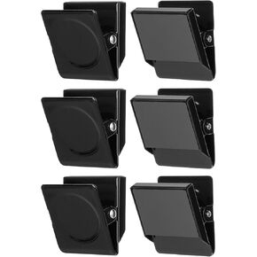 Mr. Pen- Magnetic Clips, 6 Pack, 1.2", Black Magnetic Metal Clips, Magnetic Clips for Refrigerator, Fridge Magnet Clips for Fridge, Magnetic Clip Magnets, Magnet Clip Magnets for Fridge