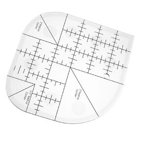 Curved Corner Cutter Ruler, Acrylic Sewing Patchwork Ruler Quilting Ruler Transparent Templates, Creative Quilt Ruler DIY Sewing Template for Patchwork Tools