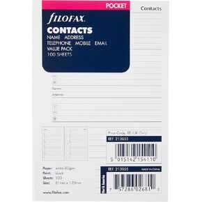 Pocket Name/Address/Numbers value pack