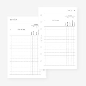 Franklin Covey Compact The Inbox Planner Insert Agenda Refill for FC Compact 6 Hole Ringed Binders 4.25 x 6.75