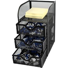 Huron Desktop Mini 3-Drawer Supplies Organizer (1/4/24/96) (1 PC)
