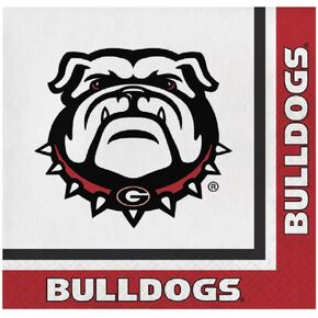 Georgia Bulldogs Lunch Napkins, 60 Count