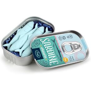 Genuine Fred Sardine ERASERS, Set of 4 Fish-Shaped Erasers, Quality Materials, Fun Desk Accessory, Packed in Charming, Well-Designed Sardine Tin, Perfect for School, Home, Office, and Gifts