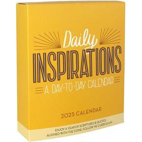 LDS Daily Inspirations Come Follow Me 2025 Desk Calendar with Daily LDS Scriptures, Quotes, & Study Prompts (2025)