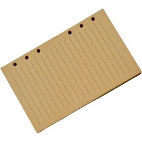 JJNUSA A6 Refill Paper, 80 Sheets 160 Pages A6 Loose Leaf Paper 6 Hole Notebook Refills for 6 Ring Refillable Binder Notebook Planner Diary Journals Painting Personal Organiser Lined