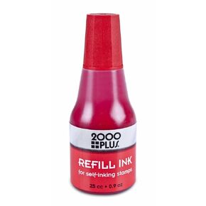Cosco 090676 Premium Self-Inking Stamp Ink Refill, Easy to use Drip Applicator, Red