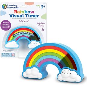 Learning Resources Rainbow Visual Timer, Calming Toys for Kids,Calming Corner, Social Emotional Learning Toys,1 Piece, Ages 3+