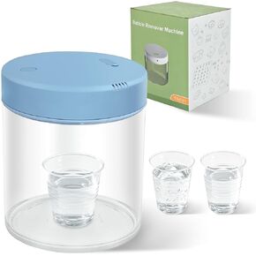 Resin Bubble Remover, Vacuum Chamber for Resin, Quick Remove Bubbles within 10 Minutes, --96kPa High-Pressure Resin Vacuum Pump, Compact Epoxy Resin Machine for DIY Jewelry Arts Crafts Making Blue