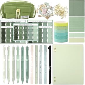 Bible Study Supplies Journaling Kit with Tabs Highlighter,Notebook and Pen Case,Bible Annotation kit,Bible Study Essentials Accessories Set for Women Students Beginner Christian Gifts
