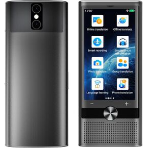 Language Translator Device with 4G Global Network,AI Translator with ChatGPT Featuring 16GB Storage Space, Supports 148 Languages, Real Time Two-Way Online/Offline/Photo/Voice Translation Device