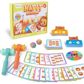 D-FantiX Addition and Subtraction Games, Math Games for Kids, Math Manipulatives Games for Kindergarten Elementary 1st 2nd 3rd Grade, Montessori Educational Math Learning Toy for Classroom Homeschool