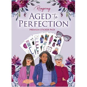 Rongrong Aged to Perfection Planner Stickers Pack for Planners, Calendars, Journals – Celebrate The Beauty and Strength That Comes with Age – Scrapbook Accessories – 10 Pages