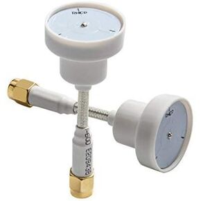W-0 2pcs 5.8GHz 5dBi RHCP Omnidirectional Pagoda Antenna for FPV Multicopter Set- RP SMA Male (White)