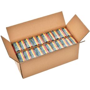 Madisi Crayons Bulk Pack, Regular Size, 4 Colors, 400 Packs, 1600 Count