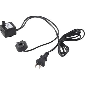 Fountain Pump Submersible 2W Ultra Quiet Mini Fountain Pump with LED Light for Aquarium, Pond, Fish , Hydroponics, Backyard (US Standard 110V)