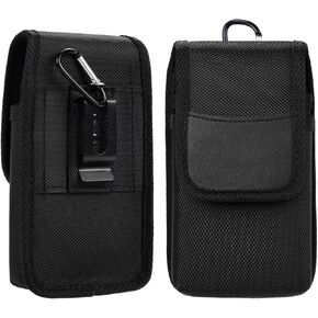 Rugged Scanner Holster,Carrying Case Pouch for Zebra TC21 TC26 TC51 TC52 TC53 Most Handheld Barcode Scanner & Mobile Phone Under 7.3 Inch,with Belt Loops & Metal Clip