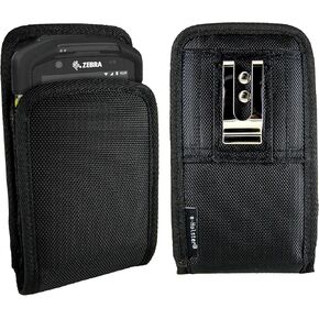 Barcode Scanner Holster with Belt Clip and Belt Loop | Ballistic Nylon Carrying Case Pouch | Fits Zebra TC72/77/73/78, MC65/67/70/75/M60
