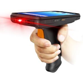 Android Barcode Scanner with Pistol Grip, Equipped with SE4710 Zebra Scanner, Handheld Android 12 PDA 4+64GB, 6.0 Full Screen 4G Wi-Fi 1D 2D Data Terminal Mobile Computer Inventory Scanner
