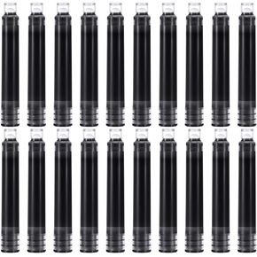 Outus 120 Pcs Fountain Pen Ink Cartridges Fountain Pen Refills 3.4 mm Caliber Ink Cartridges for Calligraphy Fine Writing, 2 x 0.24 Inch
