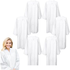 6 Pcs Matte Choir Robe for Church Judge Robes Costumes Pulpit Robe Pastor Baptism Graduation Gown in Kuwait