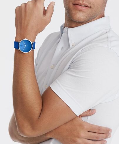Movado Face Men's Watch - Swiss Quartz Movement, Leather Strap - 3 ATM Water Resistance - Luxury Fashion Timepiece for Him - 41mm in Saudi Arabia