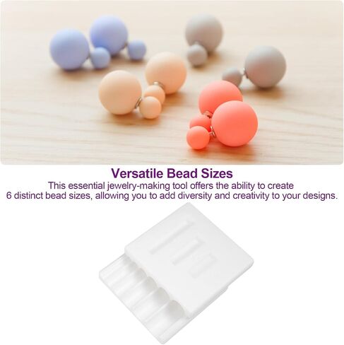 Polymer Clay Bead Roller, Round Bead Crafting Tool, Jewelry Maker for Clay Earrings, Creates Three Sizes of Perfect Beads(Teardrop Shape Bead) in Saudi Arabia