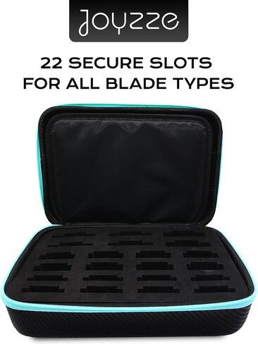 Blades Storage Case - 22 Blade Organizer & Protector - Grooming Clipper Case (Green) in Saudi Arabia