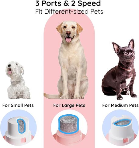 Bonve Pet Nail Grinder for Dogs - Upgraded Dog Nail Trimmers Super Quiet, 2 Speeds, Rechargeable, 2 Grinding Wheels for Small Large Dogs & Cats in Saudi Arabia