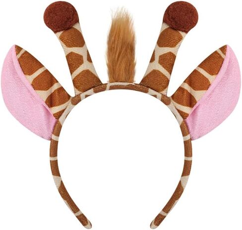 Giraffe Costume Tutu Skirt Set Animal Ears Headband Nose Tail Bow Tie Paws Fancy Outfit Kit Halloween Cosplay Party in Kuwait