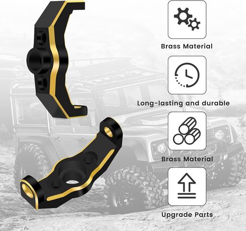 OGRC 5G BRASS CASTER COLLS C -HUBS لـ TRAXXAS TRX4M 1/18 BRONCO/DEFENDER PIRSTS -2PCS in Kuwait