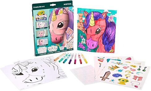 مجموعة فنون كرايولا بوبس 3D Kids Art ، بديل للكتاب الصوفي ، البديل ، هدية للفتيات والفتيان ، الأعمار 5+ in Saudi Arabia
