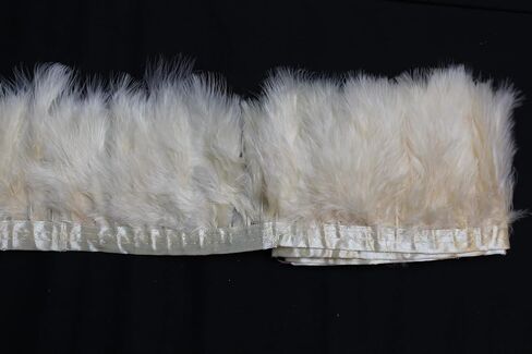 2 ياردة طويلة تركيا زغب الريشة Feather تقليم ، 3 "-4" الارتفاع ، والمواد الزخرفية ديي ريشة (لون الشمبانيا) in Kuwait