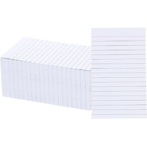 Vertical Ruled Index Cards 3 X 5 Flash Cards Double Sided Lined Note Cards Heavy Weight Ruled Checklist Cards Thick Recipe Cards for Studying, School, Home and Office（White,200 Count）