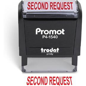 Promot Second Request - Self Inking Rubber Stamp - Ink Stamps