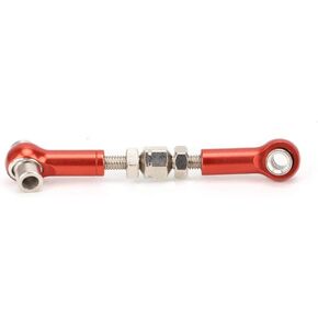 RC Tie Rod Set, 6PCS Adjustable Servo Linkage 47mm For 1/12 and 1/10 Drift car truck Part(Red )