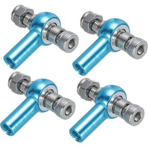 uxcell M3xL18mm Ball Rods End Head Ball Joint Buckle Steering Connecting Tie for RC Model with Screw and Nut 4Pcs