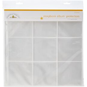 Doodlebug Design Square Protectors for Scrapbooking, 12 by 12-Inch