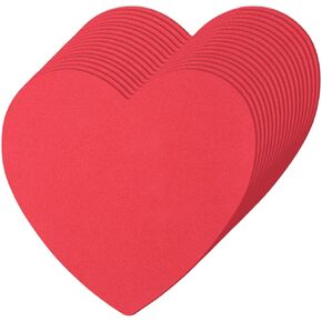 MixTeach 30 Pieces Valentine Foam Hearts 6'' Foam Heart Shapes Decoration Valentine Heart Crafts Bulletin Board Cutouts Classroom Decor for Valentine Party Decorations DIY Craft Supplies