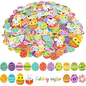 Whaline 360Pcs Easter Foam Stickers Colorful Easter Eggs Bunny Chick Foam Decals 20 Design Self-Adhesive Decorative Spring Stickers for Party Home Scrapbook Art Crafts Greeting Cards Supplies