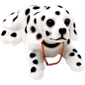 Bobble Head Dalmatian,Car Decoration Nodding Dog Ornaments High Emulation Creative Dog Dashboard Crafts Dog Lover Gift for Car Vehicle Desk Tabletop Office Decor Baby Kids Toy