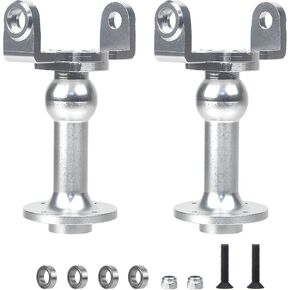 Aluminum Axle/Shaft Tube C-Hubs kit for Tamiya Super ClodBuster Bullhead Upgrades Parts (Silvery)